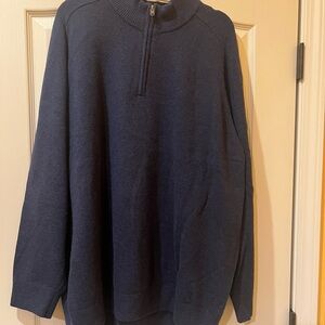 GAP Men's Dark Blue Zip-Up Sweater